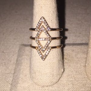 Stella and Dot Pave Spear Ring